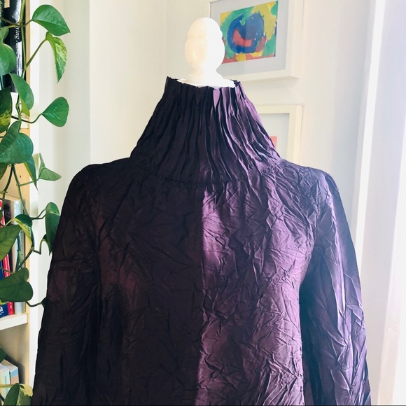 Vintage crinkle top made in Montreal - Picture 4 of 8